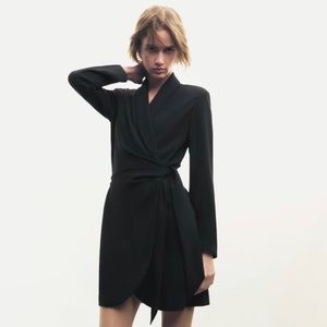 BLACK WRAP DRESS